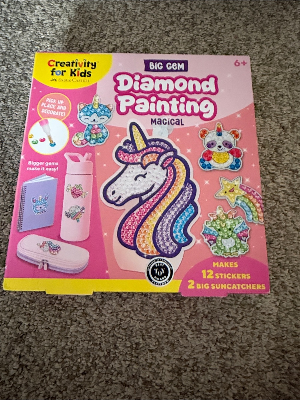 Big Gem Diamond Painting - Pink Unicorn Kit never used